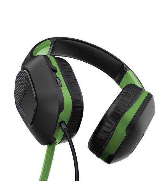 Auriculares gaming con micrófono trust gaming gxt 415 zirox xbox/ jack 3.5/ verdes