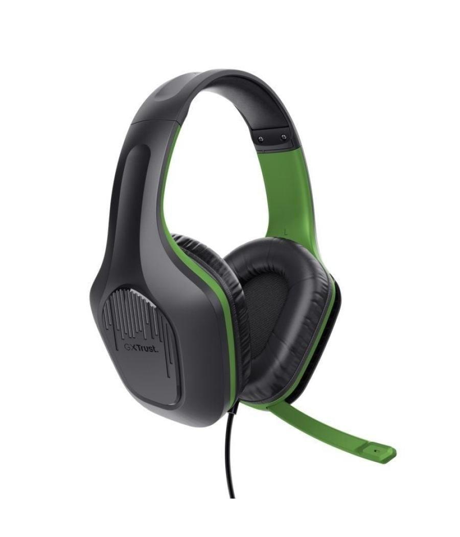 Auriculares gaming con micrófono trust gaming gxt 415 zirox xbox/ jack 3.5/ verdes