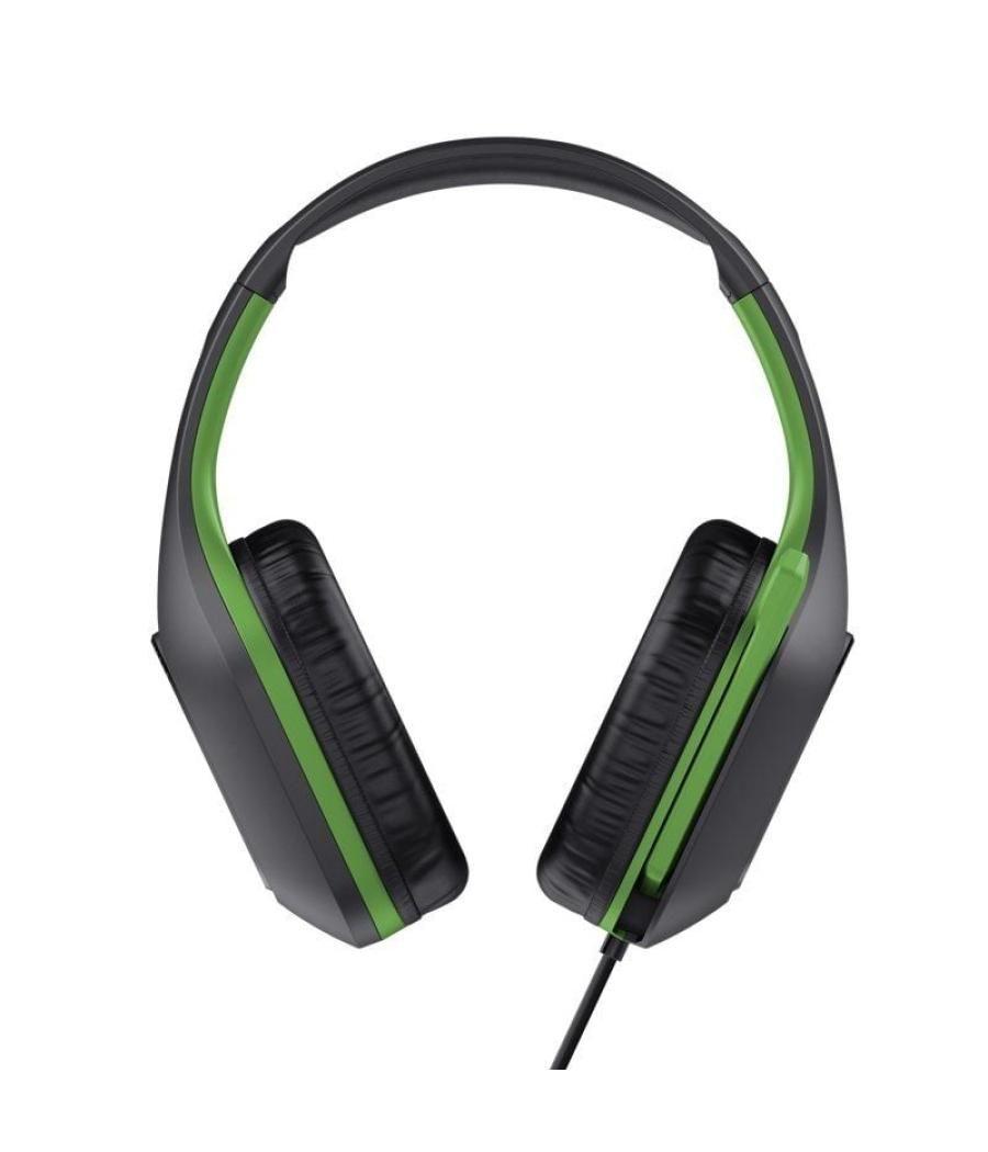 Auriculares gaming con micrófono trust gaming gxt 415 zirox xbox/ jack 3.5/ verdes