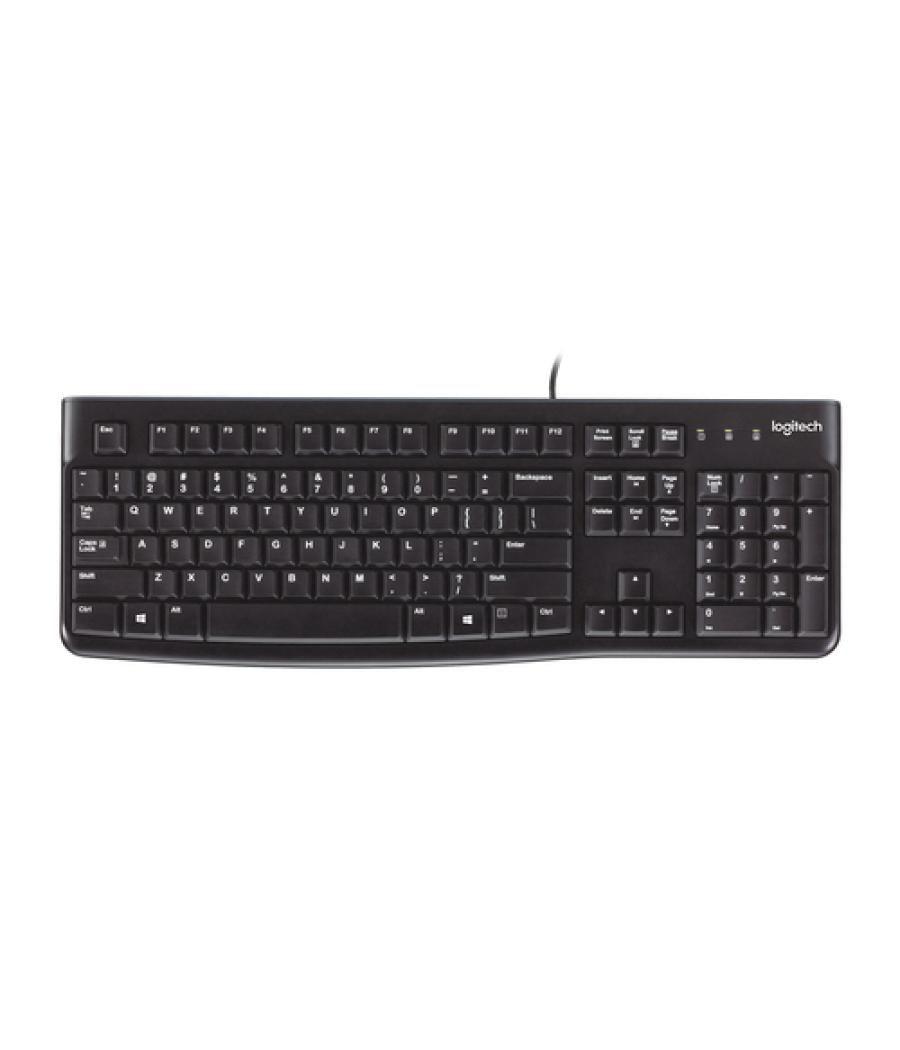 Logitech Keyboard K120 for Business teclado USB QWERTY Inglés Negro