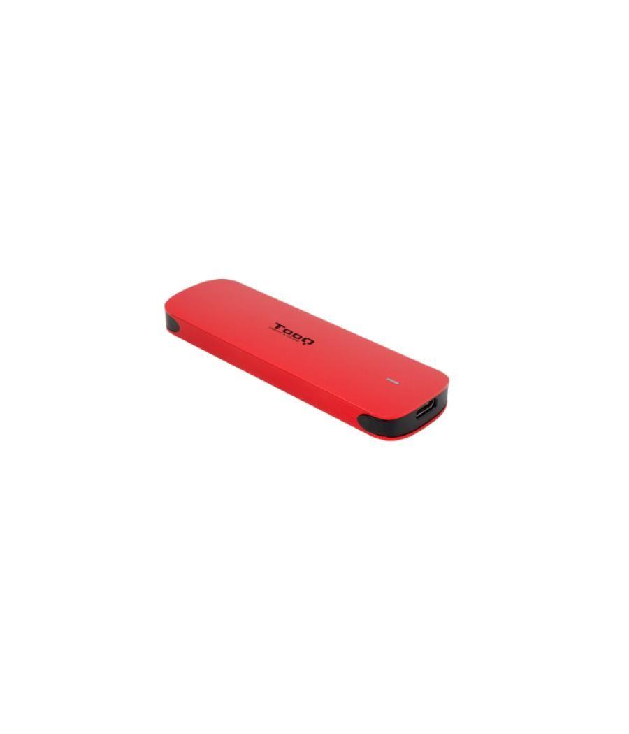 Caja externa ssd m.2 nvme rojo tooq