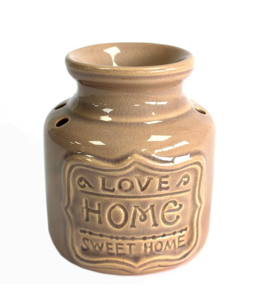 Lrg Quemador de aceite - Gris - Love Home Sweet Home