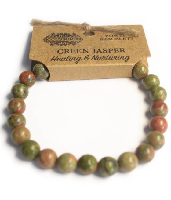 Brazalete de Energía - Jaspe verde