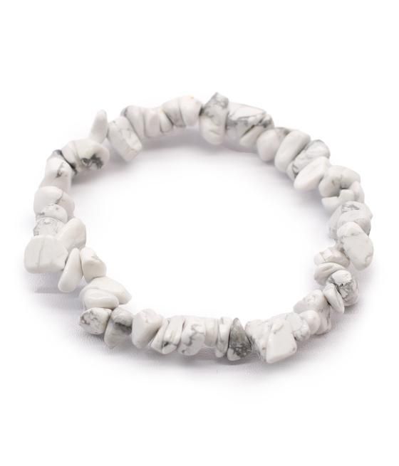 Pulsera Fragmentos de Piedras Preciosas - Jaspe blanco