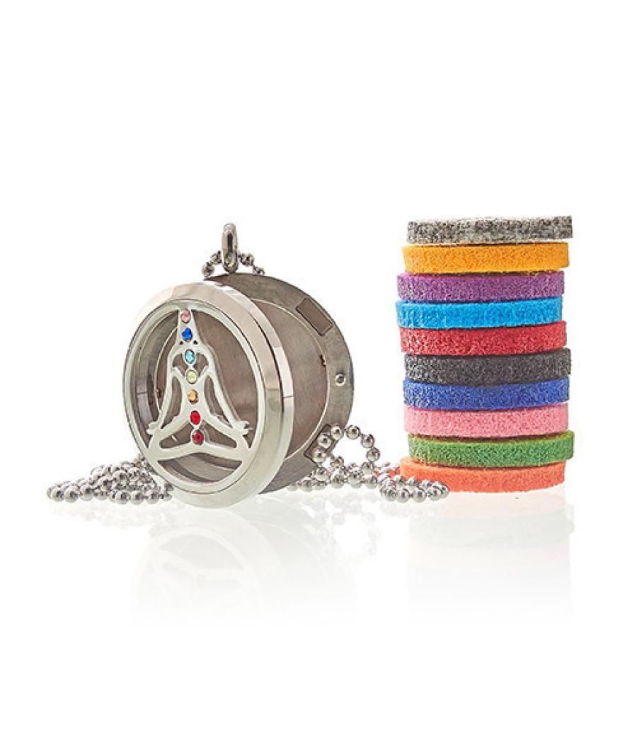 Collar de Joyería de Aromaterapia - Yoga Chakra - 30mm