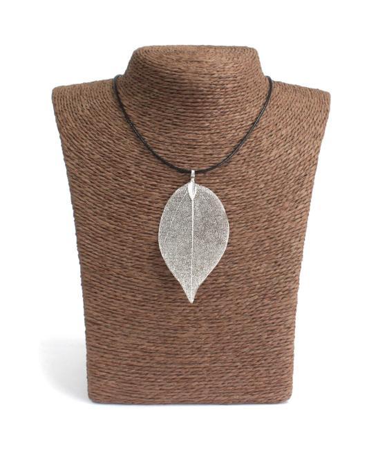 Collar - Hoja de valor - Plata