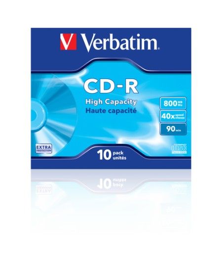 Verbatim CD-R High Capacity 800 MB 10 pieza(s) - Imagen 1