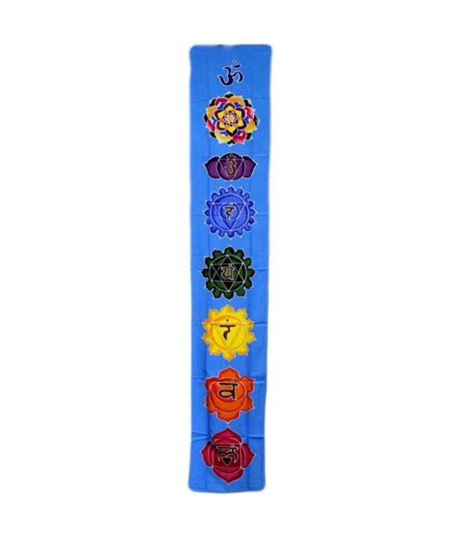 Banner vertical Chakra - celeste 183x35cm