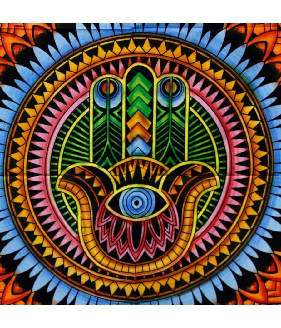 Arte de Pared de Algodón - Hamsa