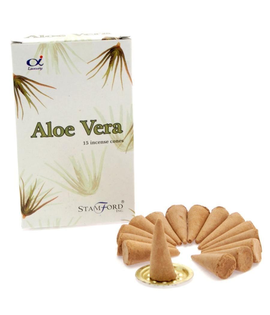 Conos de incienso de Aloe Vera