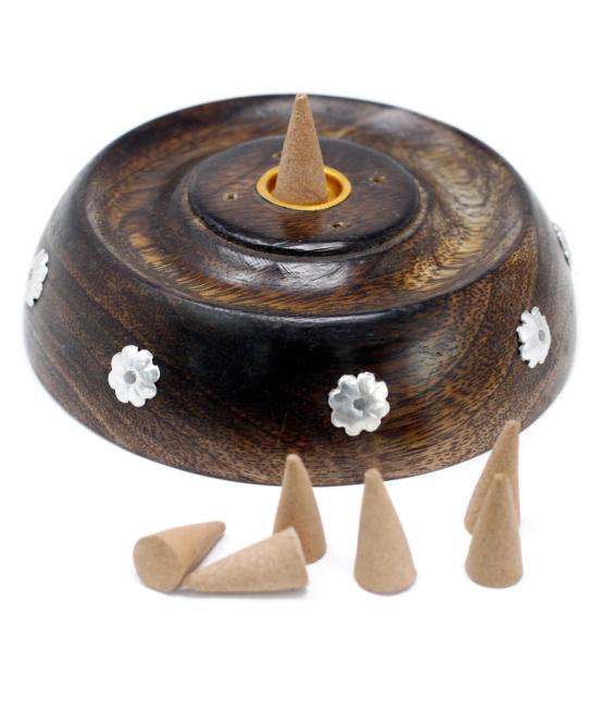 Cone & Stick Burner- Asst Design - Mango Wood