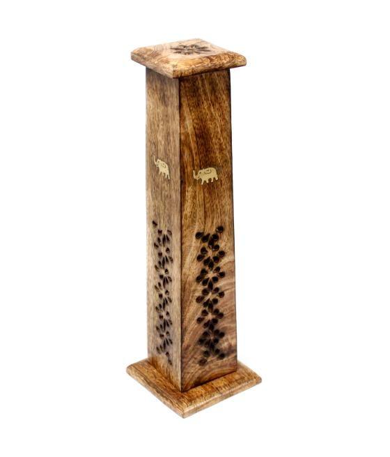 Box of 2 Tapered Incense Tower - Mango Wood