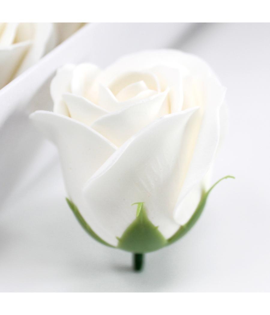 Flor de manualidades deco mediana - Blanca