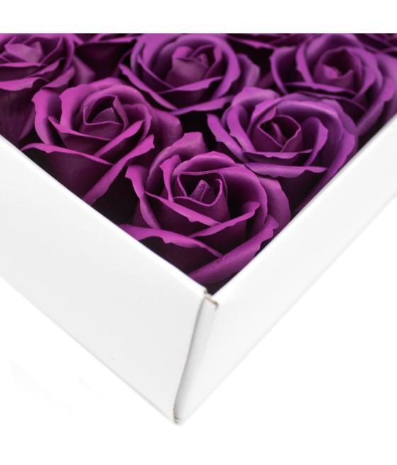 Flor de manualidades deco mediana - violeta escura