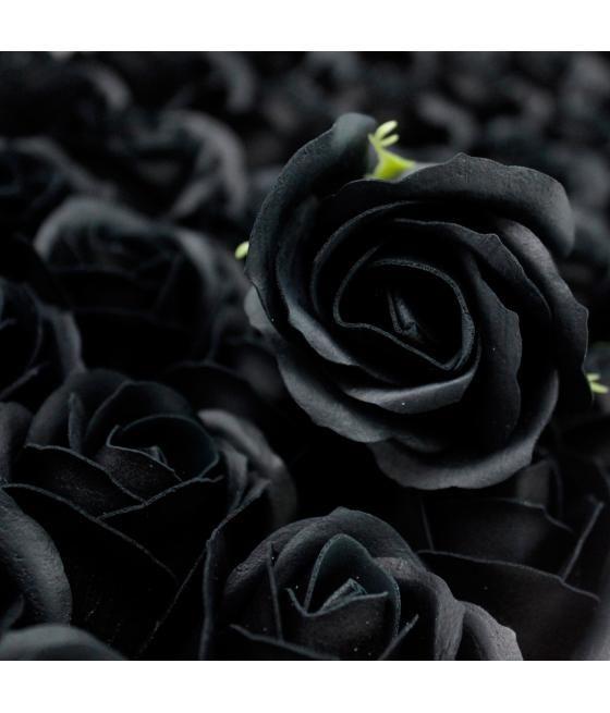 Flor de manualidades deco mediana - negra