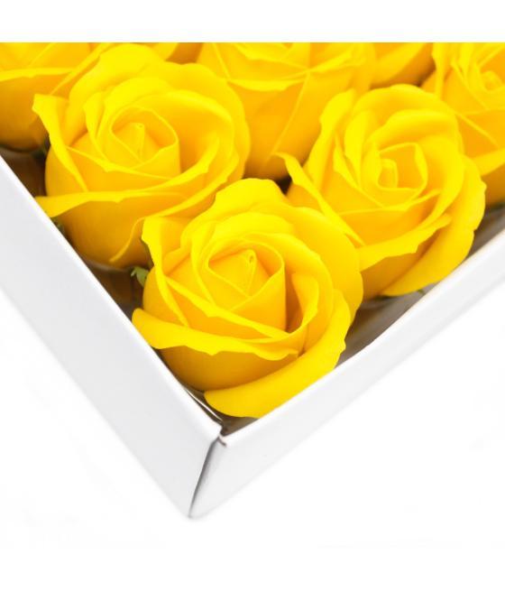 Flor de manualidades deco mediana - amarillo