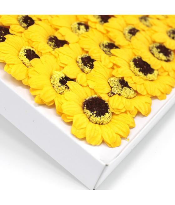 Flor de girasol manualidades deco mediana - amarillo