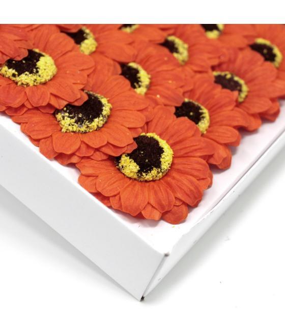 Flor de girasol manualidades deco mediana - naranja