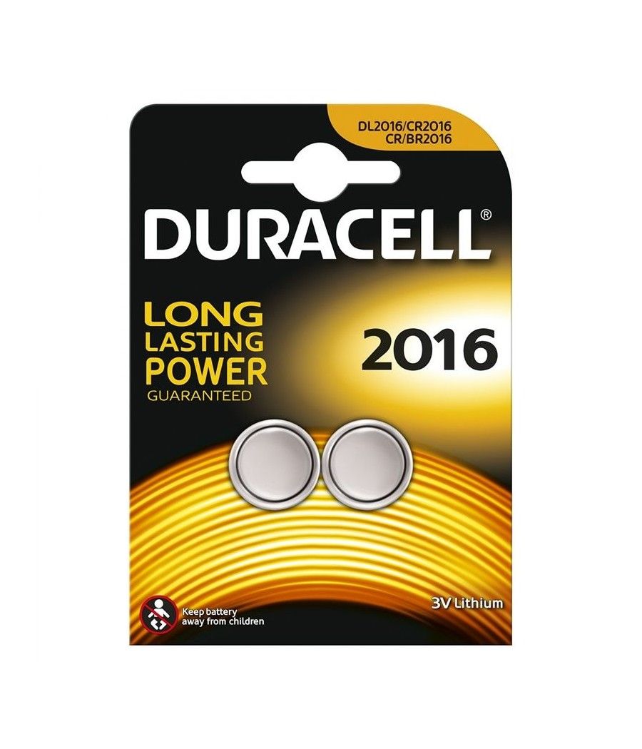 Pack de 2 Pilas de Botón Duracell DL2016B2/ 3V - Imagen 1