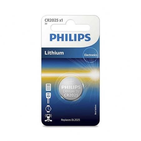 Pila de Botón Philips CR2025/ 3V - Imagen 1