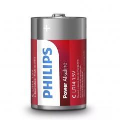 Pack de 2 Pilas C Philips LR14P2B/10/ 1.5V/ Alcalinas - Imagen 2