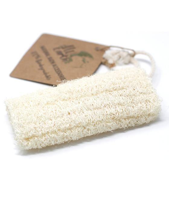 Natural Loofah Scrub on Rope - 5" - 12.7 cm