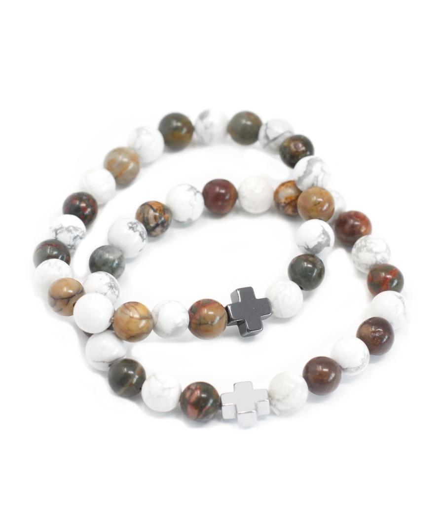 2 Pulsera con Piedras Preciosas-Paz