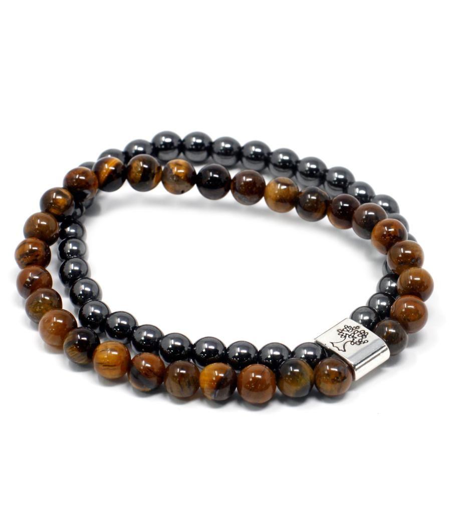 Pulsera de Piedras Preciosas Magnéticas - Ojo de Tigre