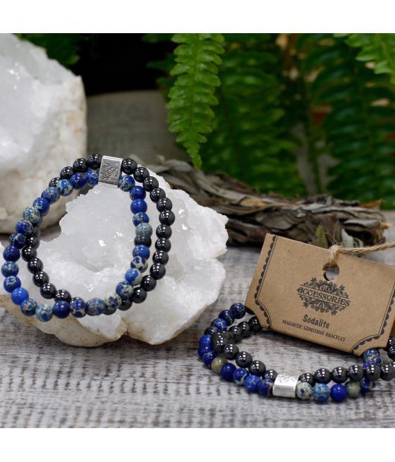 Pulsera de Piedras Preciosas Magnéticas - Sodalite