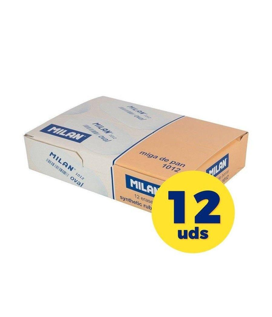 Caja de Gomas de Borrar Milan Oval CMM1012/ 12 unidades - Imagen 1