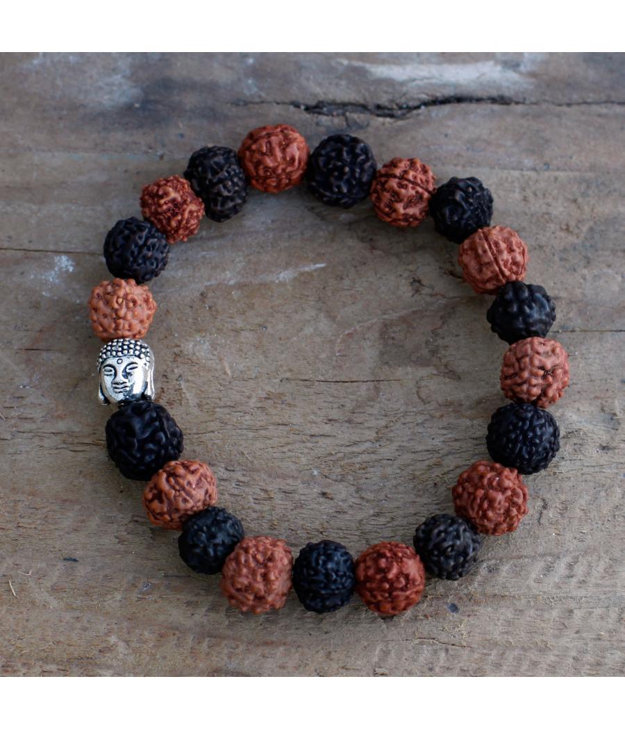 Rudraksha Brazalete de Buda Japa Mala - Mix