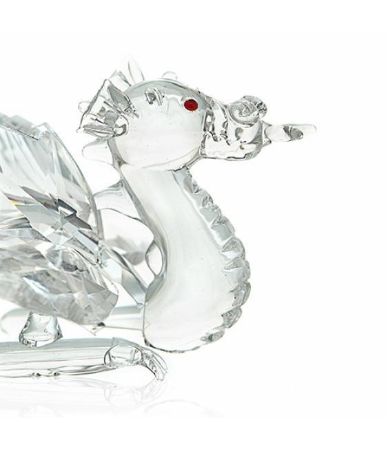 Dragón de Cristal con Ojos Rojos