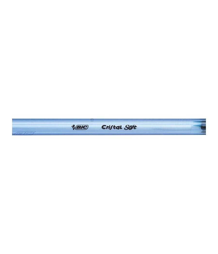 Caja de Bolígrafos de Tinta de Aceite Bic Cristal Soft 951433/ 50 unidades/ Negros - Imagen 4
