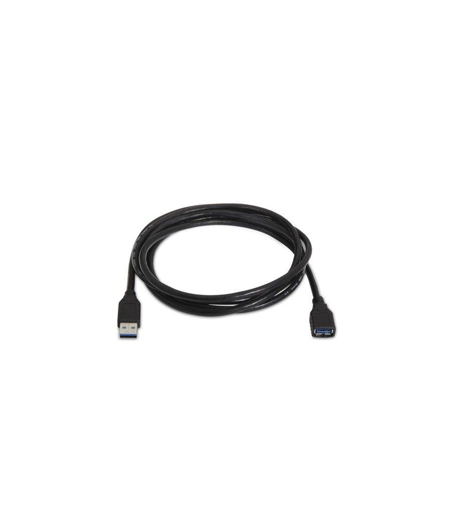 Nanocable - Cable alargador USB 3.0 de 1m conexión A/M-A/H - color NEGRO - Imagen 1