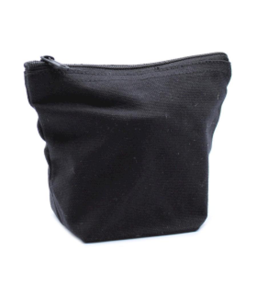 Neceser de algodón negro 10 oz - Mini bolso