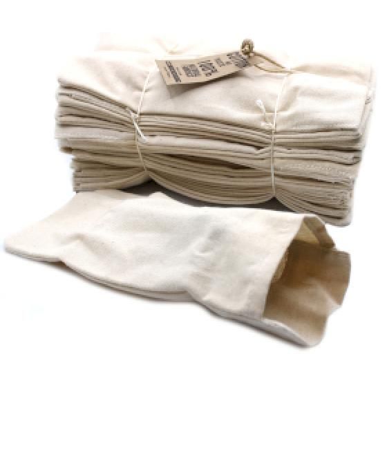 Natural 4 oz bolsa de algodón de trigo