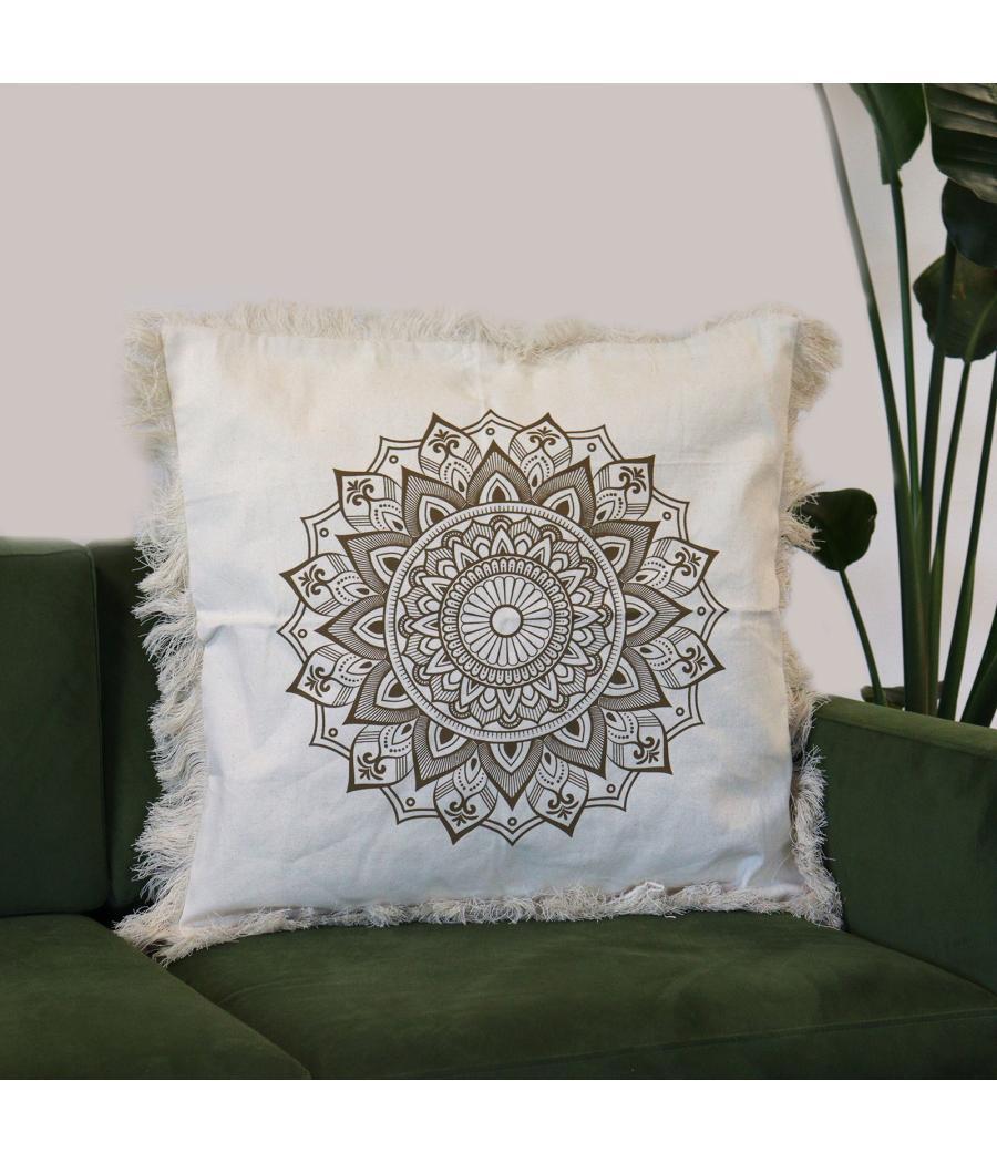 Cojín Lotus Mandala - 60x60cm - bronce