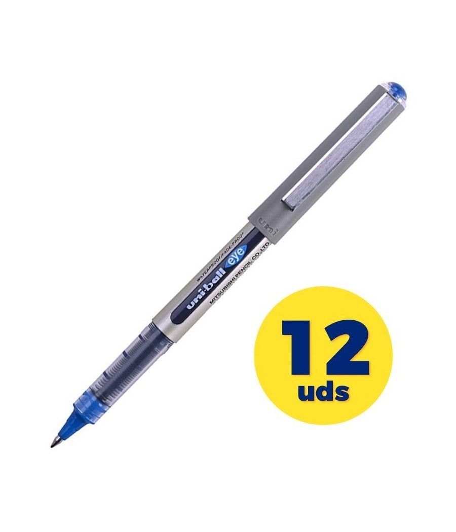 Caja de Bolígrafo de Tinta Pigmentada Uni-Ball Eye Fine/ 12 unidades/ Azul - Imagen 1