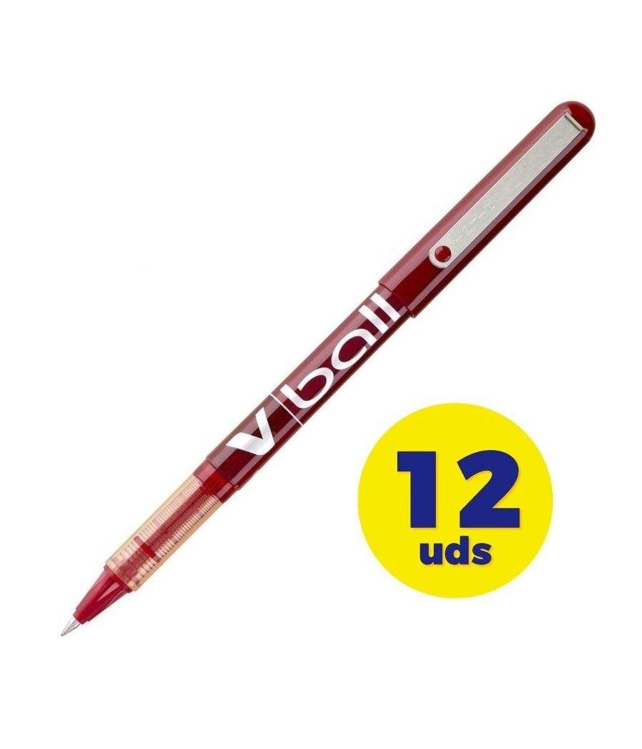 Caja de Bolígrafos de Tinta Líquida Pilot V-Ball NVBR/ 12 unidades/ Rojos - Imagen 1