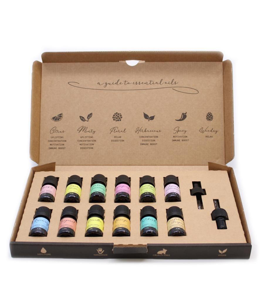 Aromatherapy Essential Oil Set - The Top 12