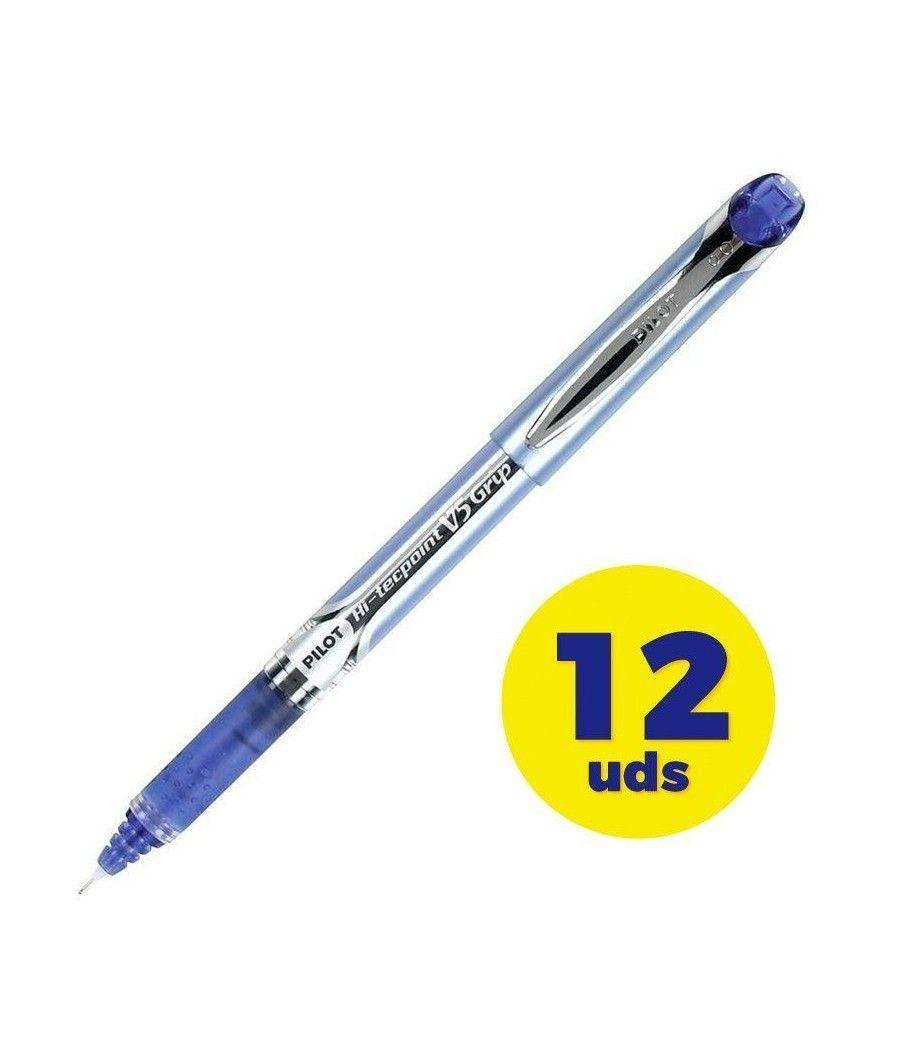 Caja de Bolígrafos de Tinta Líquida Pilot V5 Grip NV5GA/ 12 unidades/ Azules - Imagen 1