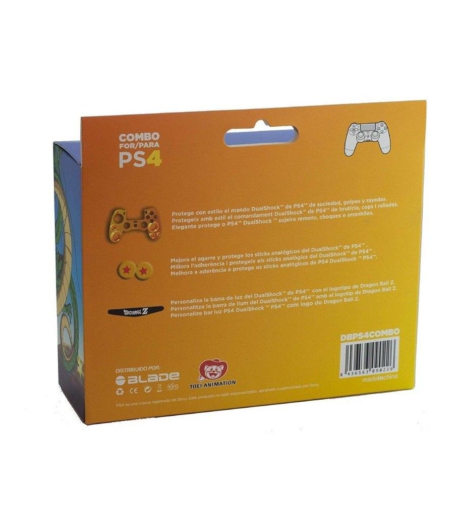 Combo Carcasa + Grips Blade FR-TEC COMBO PACK PS4 Dragon Ball Z para Mando PS4 - Imagen 4