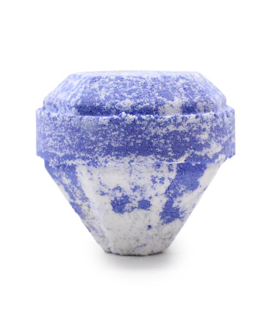 Bomba de Baño de Piedras Preciosas - Blanca y Azul