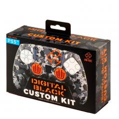 Funda Silicona Blade FR-TEC Custom Kit Digital Black Camo para Mando PS5/ Gris - Imagen 4