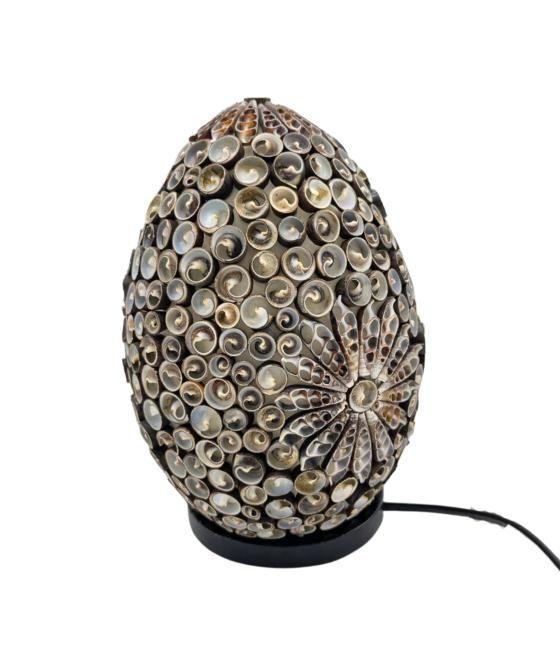 Lámpara Boho Sea Shell - Chocolate Twist Oval - 20cm