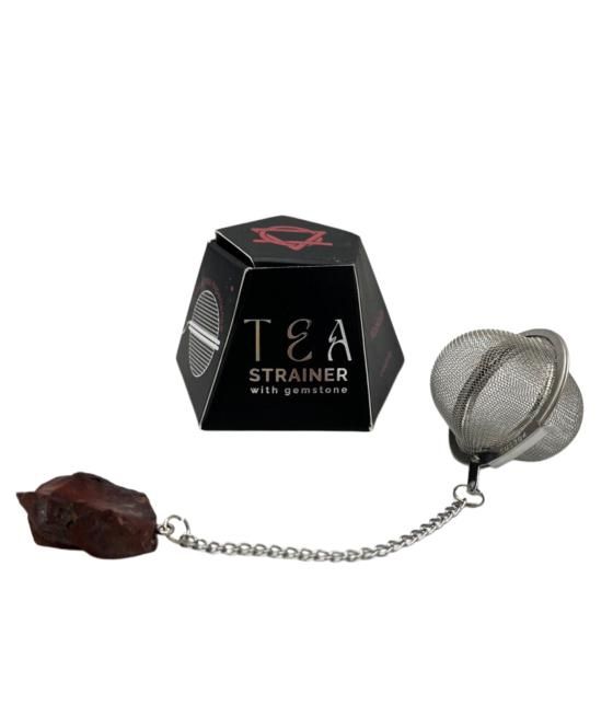 Colador de té de piedras preciosas de cristal crudo - Mookaite