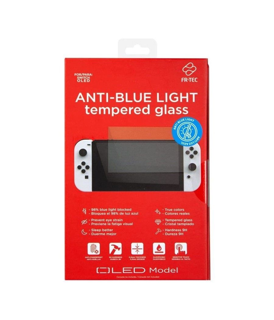 Protector de Pantalla con Filtro de Luz Azul Blade FR-TEC Anti Blue Light para Nintendo Switch OLED - Imagen 1