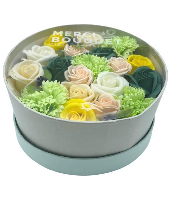 Caja Redonda - Celibraciones de Primavera - Amarillo y Verdes