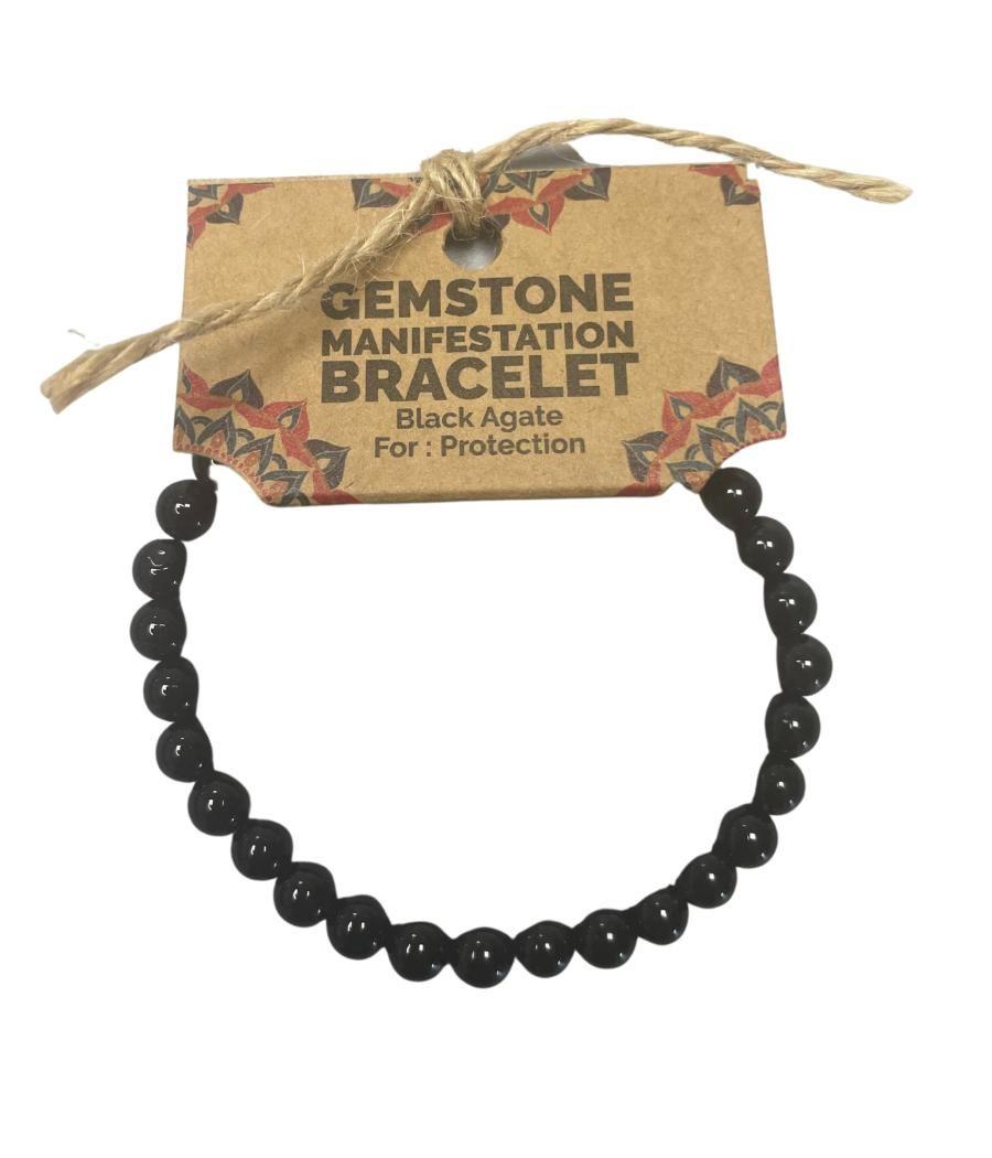 Pulsera de manifestación de piedras preciosas - Granate de sangre - Protección