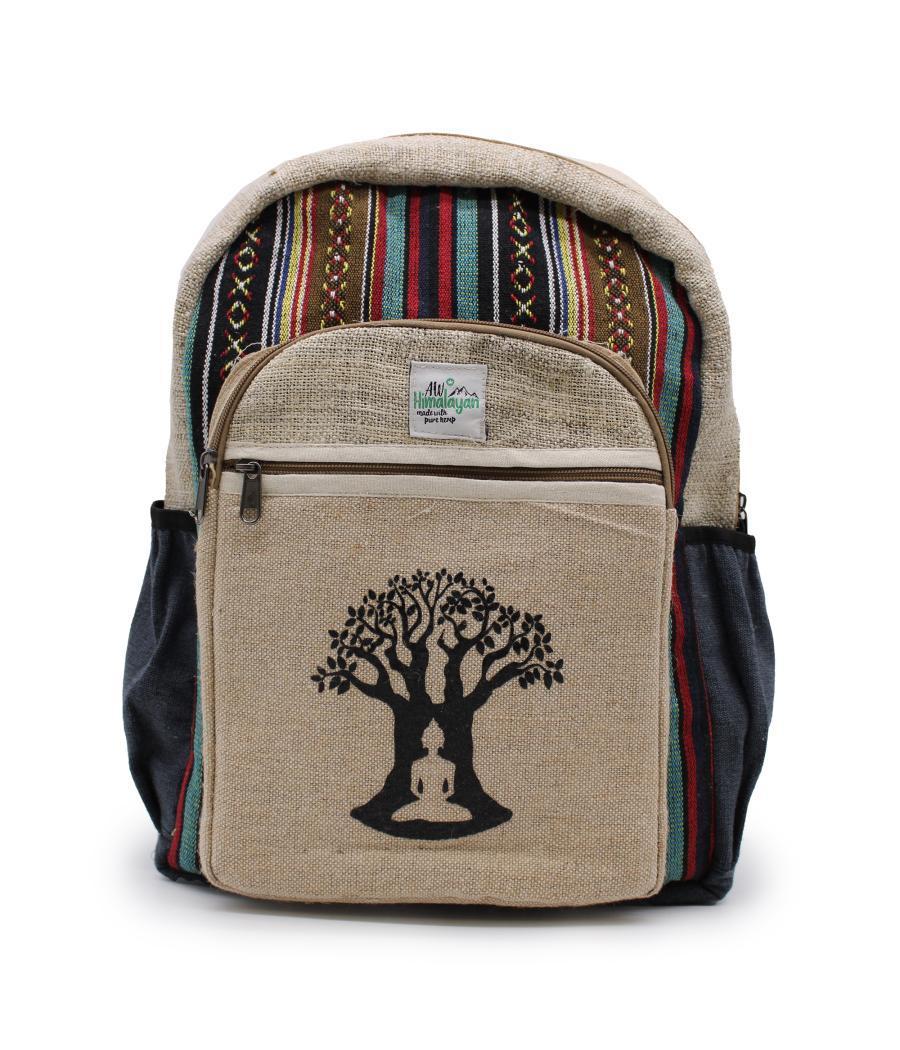 Mochila Grande De Cáñamo - Bohdi Tree Design